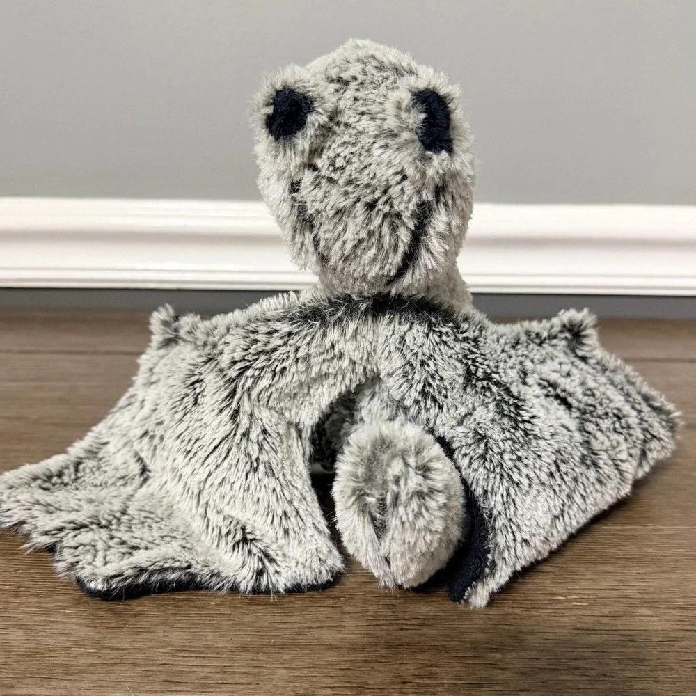 Grey Dragon Plush Stuffed Animal Winged Mythical Creature Teal Heart Grey Black